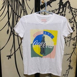 Lucky Brand Women’s Multicolored Retro Coca Cola T- Shirt W/Graphic Always Coca.